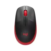 Logitech M190 Wireless Mouse Plug And Play 2.4GHZ Nano Receiver Red