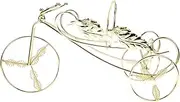Vintage Tricycle Shape Wine Rack Iron Decorative Wine Stand for Bar Kitchen