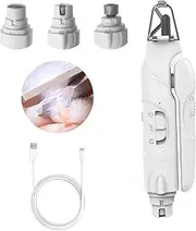 Dog Nail Clippers,Dog Nail Grinder,Stainless Steel Dog Nail Trimmer and Super Quiet Coupe Griffe Chien 2 in 1,USB Rechargeable with LED Lighting for Pet Grooming. (with Nail Catcher)