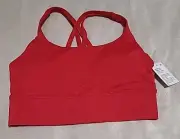 Lululemon Energy Longline Bra Medium Support, Dark Red Size 6 LW2AV0S