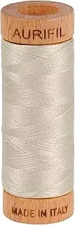 (6725 Moondust) - Aurifil 80wt Egyptian Cotton Thread, 306 Yards (280 Metres) (6725 Moondust)