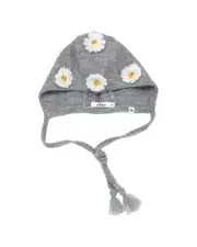 oh baby! Scandi Flower Wool-Blend Bonnet