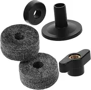 INOOMP 1Set Drum Cymbal Stand Accessories Height Plastic Sleeves Felt Pads for Cymbal Protection Maintenance Easy Installation for All Drum Set Types