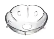 B&P Lamp Crystal Bobesche - Olive Design 4" (100Mm) Diameter, 6 Pins