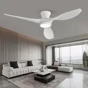 52 inch Ceiling Fans with Lights Remote Control, Modern Low Profile Ceiling F...