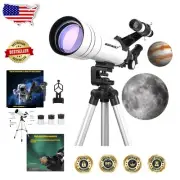 High-Transmitting 400/70mm Telescope with Adjustable Tripod & Erect Lens