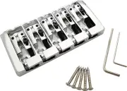 5 String Bass Bridge with Locking Zinc Saddles – Dual Load Type a Bridge