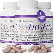 OxyFlo, Award-Winning Solution for Frequent Day and Night Urination, Urinary Tract Formula, Clinically Proven, Natural Ingredients. with 100% Cranberry. 3 Pack.