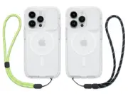 Tech21 FLEXMAX Rugged Case for iPhone 14 Pro 2 Lanyards Camera Slide Cover Frost