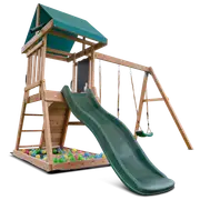 Lifespan Kids Greenvale Play Centre with 1.8m Green Slide