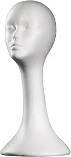 Foam Wig Head - Foam Wig Display Model - Headphone Comfort Test Mannequin for Short Video Creation, Hairpiece Display Prop
