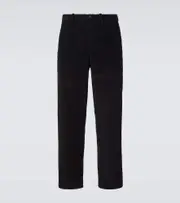 [Bode] Bode Sequined cotton corduroy straight pants 31 black