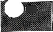 ATATNK Compatible for VW Passat B5 2001-2005 Carbon Fiber Headlight Switch Control Panel Decorative Cover Interior Accessories Sticker(Dark Blue)