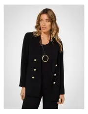 [Fella Hamilton] Mara Double Breasted Jacket in Black