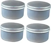 [HEALEEP] DIY Scented Candle Supplies 4 Pcs 8cm Tin Candle Jars Wedding Candy Boxes Round Boxes Easy to Use Store