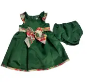Rare Editions Dress & Bloomer 2-Piece Set Holiday Outfit Baby Girl 18 Months NWT