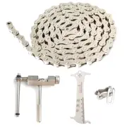Single Speed Bike Chain Repair Kit Include Bicycle Chain Single Speed Fully P...