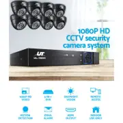 Indoor CCTV System Home Security 1080P HD 8 Dome Cameras With 1TB Hard Drive
