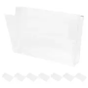 8 Pcs Tape Storage Box Compact Cassettes Holder Clear Plastic Blank Audio Case