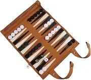Xunweiad Backgammon Board Game Portable Backgammon Sets for Adults Travel Games Adult Roll Design Children's Puzzle Game Board