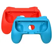 HSY-407 2Pcs Left+Right Joycon Bracket Holder Handle Hand Grip Case For Nintend Switch NS Joy-Con Controller-Blue&Red