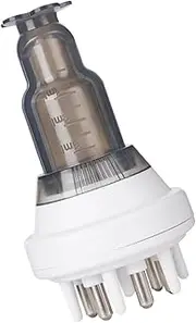 BAZEITFLOW Hair Treatment Applicator for Scalp Care Essential Oil Massaging Device Scalp Serum Bottle Travel Friendly Hair Oil Applicator Transparent Design for Easy