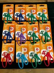 FISKARS KIDS SCISSORS LOT 0F 12 - ****FREE STANDARD US SHIPPING**** MULTI COLORS