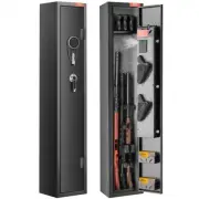 Rifle Safe with Digital Keypad for 3 Rifles and 4 Pistols Secure Storage