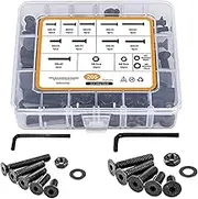 Metric Screw Assortment, Metric Hardware Kit, Washer Assortment Kit Nuts Bolts Assortment, Furniture Screws for Repairing