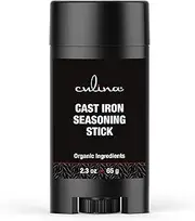 Culina Cast Iron Seasoning Stick | 100% Organic Ingredients | Best for Non-stick Cooking & Restoring | for Cast Iron Cookware, Skillets, Pans & Grills!…