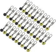 GALPADA Space Bean Connector Fishing Accessories Solid Carp Snaps Fish Hook Remover Feeder Net Scaler Bait Sea Fishing Reels Sinkers Stops Wire Swivels Pike Rigs Red Stainless Steel