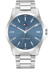 [Tommy Hilfiger] Bruce Stainless Steel Dial Watch in Blue