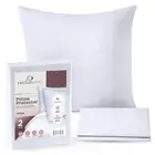 CIRCLESHOME European Pillow Protectors - 100% Cotton Breathable Pillowcases -...