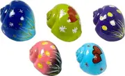8 Glittered Hermit Crab Shells (Set of 8)