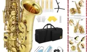 Alto Saxophone E Flat Alto Saxophone Eb Saxophone With Professional Gold