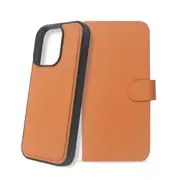 iPhone 14 Plus Compatible Case Cover With 2-in-1 Flip Leather Wallet - Brown