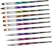 Baluue Pcs Electroplating Rod Nail Art Pen Set Delicate Manicure Tools Gel Pens for Diy Nail Art Starter