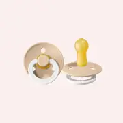 Night Glow Dummy Duo - Vanilla by Bibs Dummies | the memo
