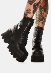 [Lamoda] Let's Loosen Up Lace Up Boots
