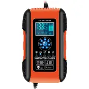 Smart Fully Automatic Touch Screen Digital Display Car Battery Charger 12V/24V 10A EU Standard W/ Temperature Compensati