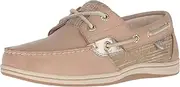 [Sperry] Top-Sider Women's Koifish Metallic Sparkle Linen Boat Shoe 5.5 M (B)