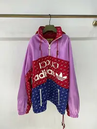 在飛比找Yahoo!奇摩拍賣優惠-Gucci Adidas聯名合作款 沖鋒衣外套