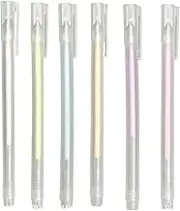 Quick Dry Roller Glue Pens, 6X Quick Dry Roller Glue Pen with Clip Cap, Ball Point Glue Pen for Scrapbooking, Handmade Stationery, Craft Glue