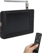 5 Inch Digital Television TV for Car Camping Kitchen, 1920 x 1280 HD Resolution, 1500mAh Battery, Telescopic Antenna, Portable Handheld TVs Analog TV ATV, Color TFT LED TV with Remote Control