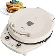 Bear Electric Baking Pan, 1500W Electric Smokeless Indoor Grill, Adjustable Temp, Removable Nonstick Griddle, for Pancakes Cookies Burgers Quesadillas Egg Breakfast Lunch & Snacks (without Handle)