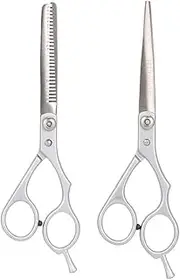 6.5'' Haircut Scissors Kit Professional H Scissors Barber H Cutting Scissors Shears Thinning Shears Scissors Set