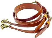 [STKARCV] Vintage Leather Suspenders Men 3-Hook Y-Back Adjustable Strap Braces Men Suspenders Pants Braces Man