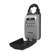 Key Lock Box with Resettable Combination Dials Adjustable Shackle Security