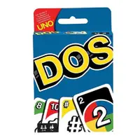 在飛比找松果購物優惠-送薄套 mattel dos遊戲卡 數學遊戲 uno烏諾牌 