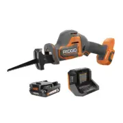RIDGID 18V Subcompact Brushless Cordless One-Handed Reciprocating Saw Kit with 2